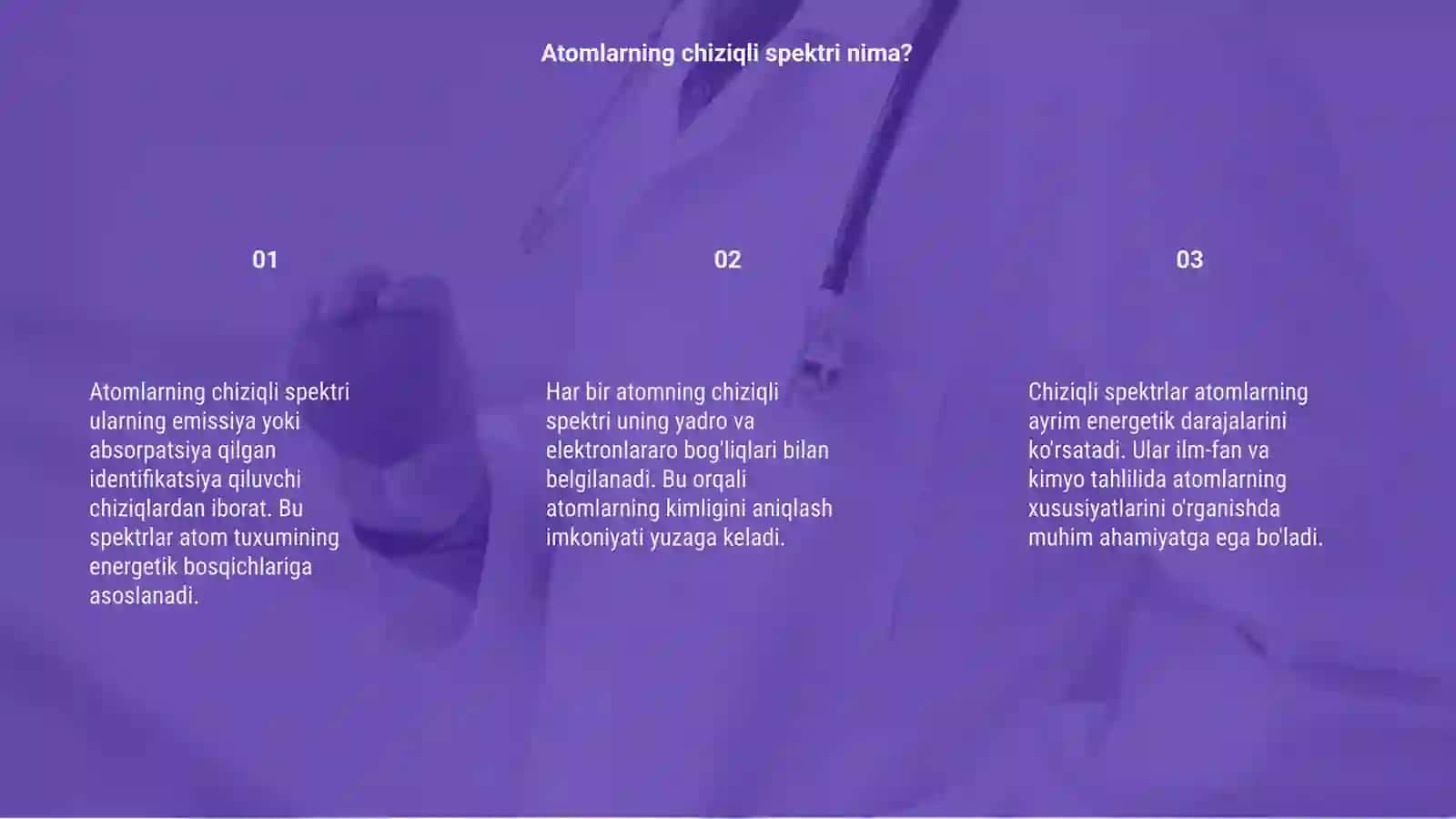 Atomning chiziqli spektrlari 3
