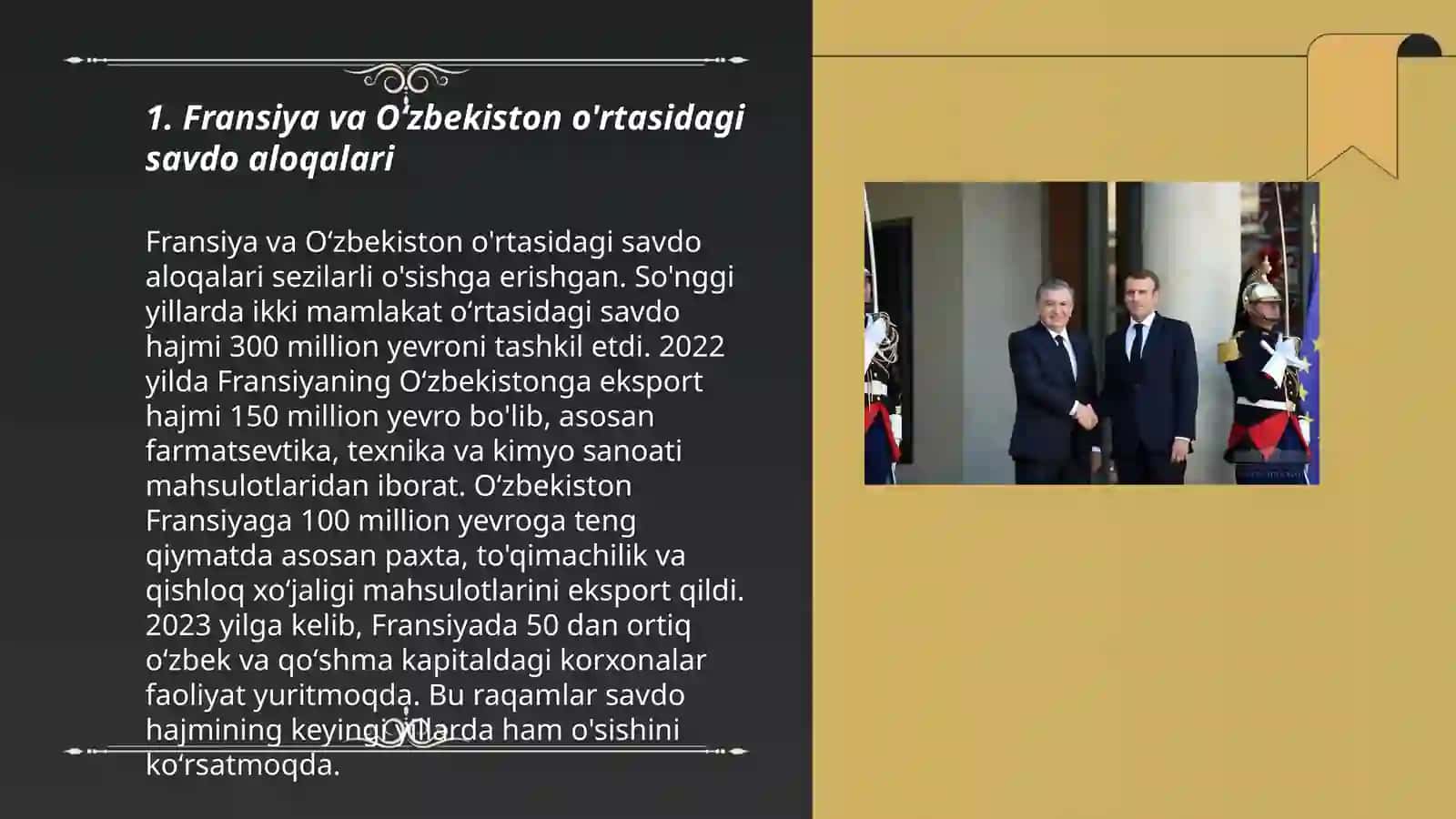 Fransiya va Oʻzbekistonning iqtisodiy va siyosiy aloqalari 3
