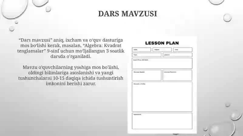 Dars konspekti 3