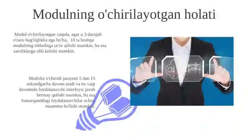 Modul sistamasini asosiy xolatlari 3