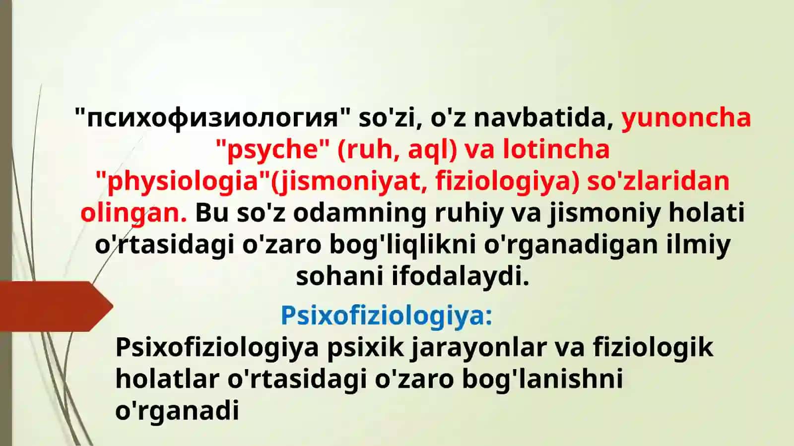 Psixofiziologiya FANI predmeti va vazifalari 3