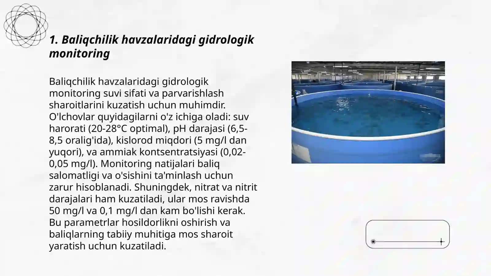 Baliqchilik havzalari gidrologiyasi gidrokimyosi gidrobiotsenozi 3
