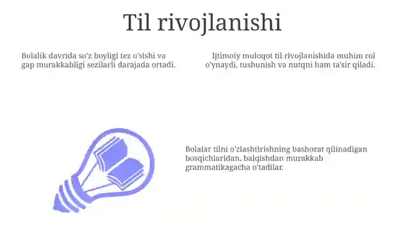 Ilk yoshdagi bolalarning rivojlanishining oʻziga xos xususiyatlari 3