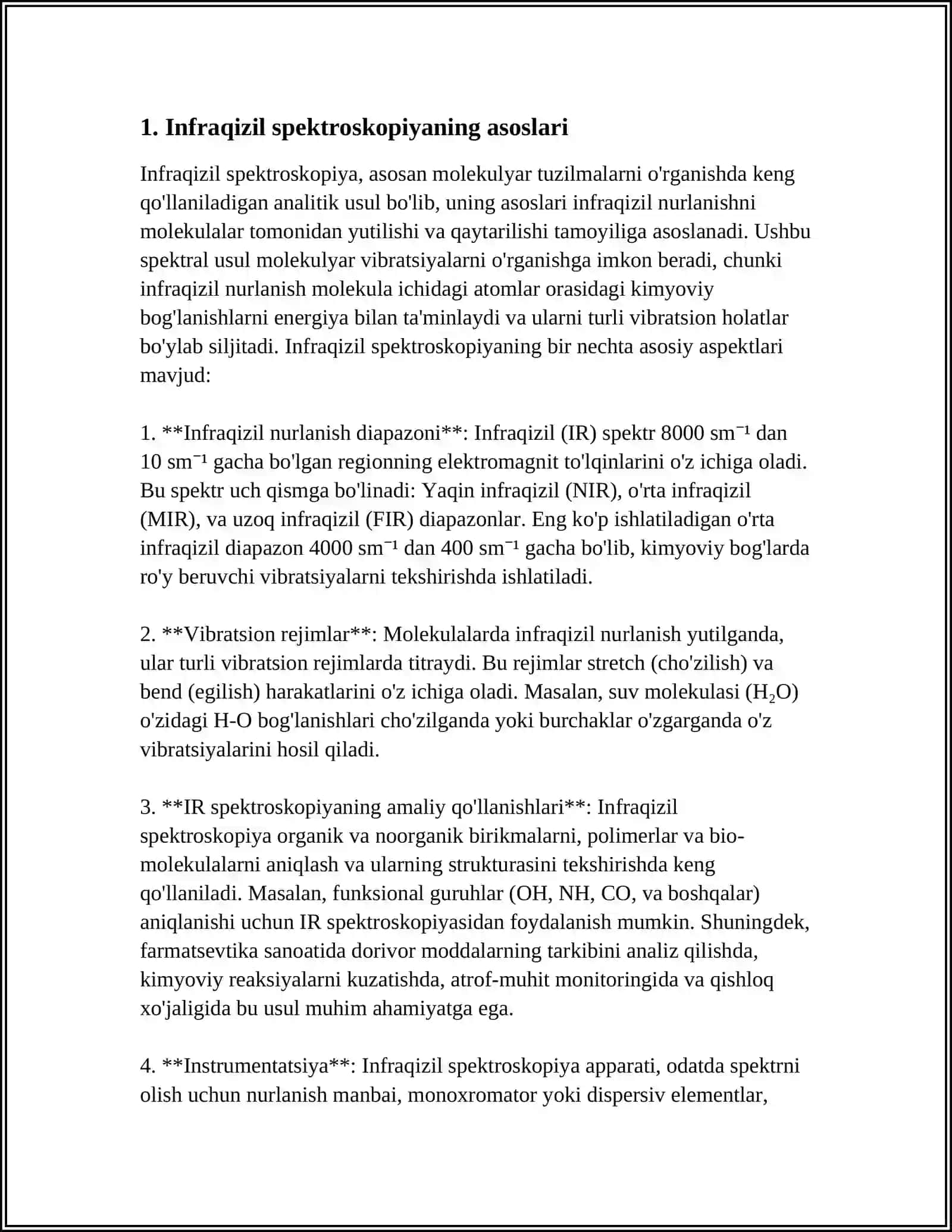 INFRAQIZIL SPEKTRASKOPIKTAHLILGA OID DIAGNOSTIK MALUMOT 3