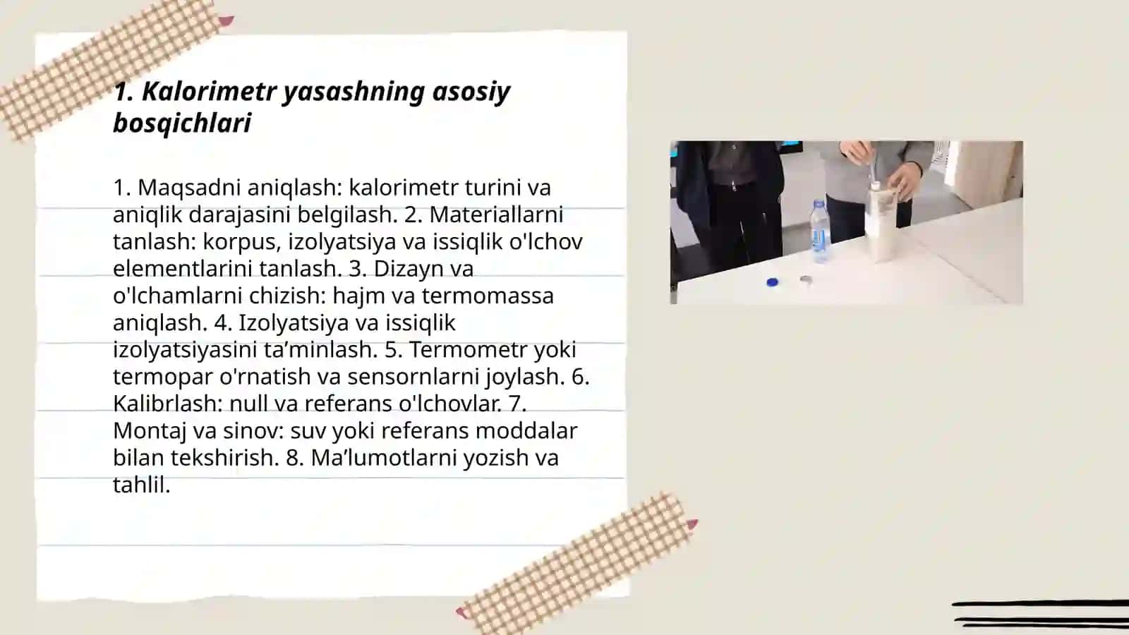 Kalorimetr yasash 3
