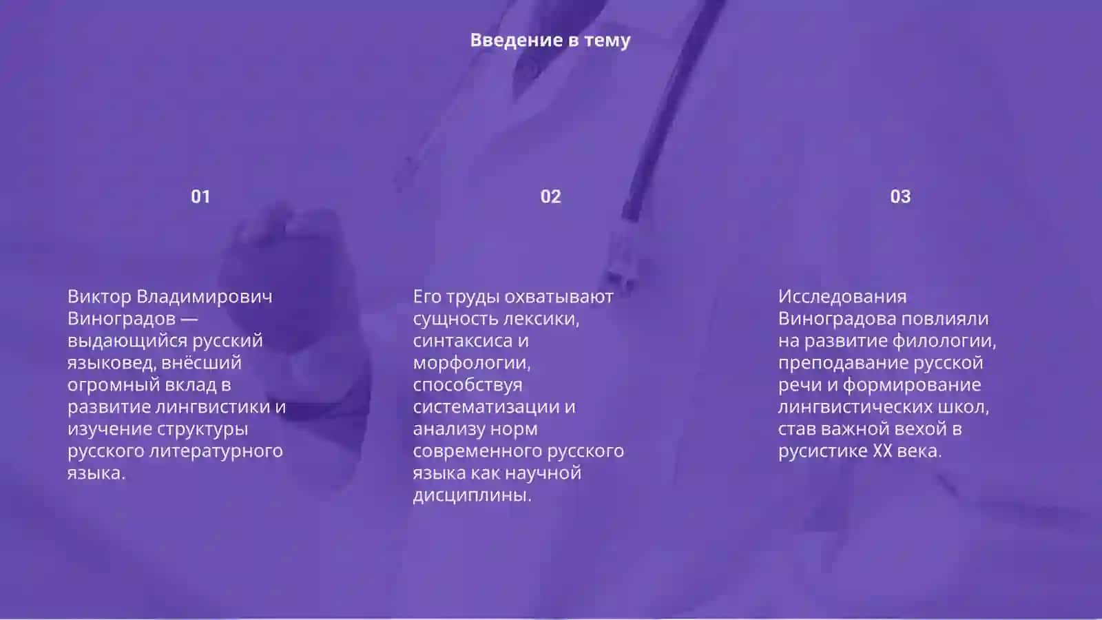 Вклад В.В. Виноградова в изучение русского языка 3