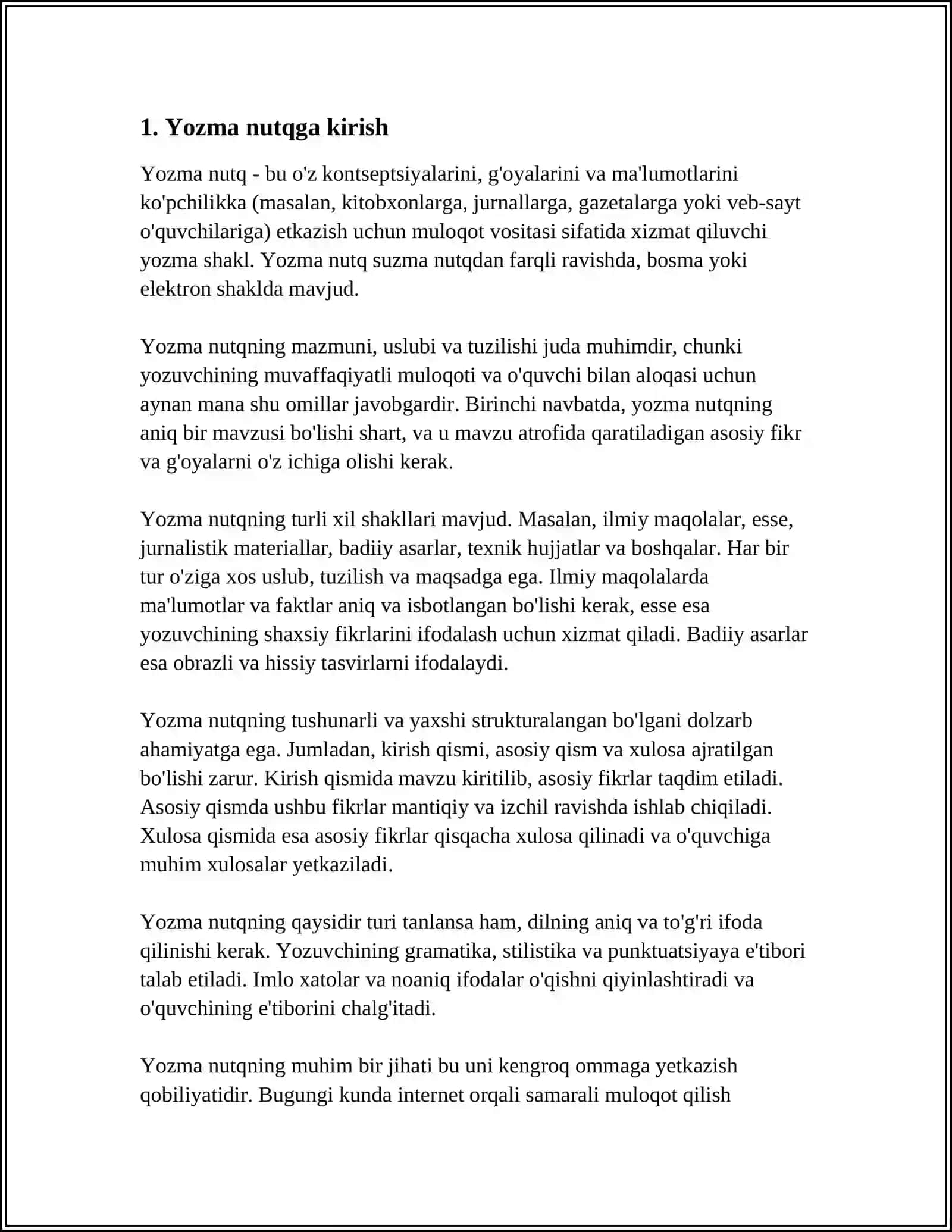 BOSHLANG'ICH SINF O'QUVCHILARINING YOZMA NUTQINI BUZULISHINING TEKSHIRISH METODLARI 3