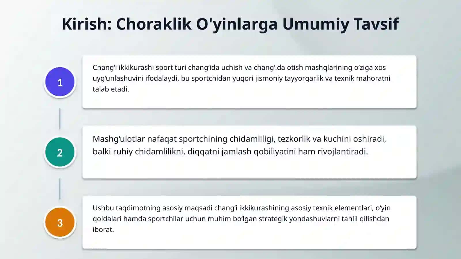 CHANG‘I IKKIKURASHI SPORT TURINING TEXNIKASI VA O‘YIN QOIDALARI. 3