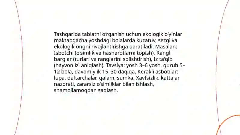 Maktabgacha yoshdagi bolalarni ekologik tarbiyalashda o'yin turlari 3