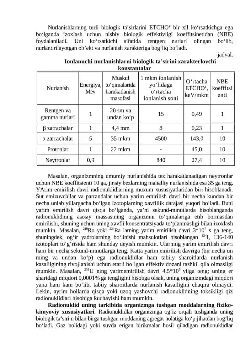 7-mavzu. Radioaktiv moddalar toksikologiyasi 3