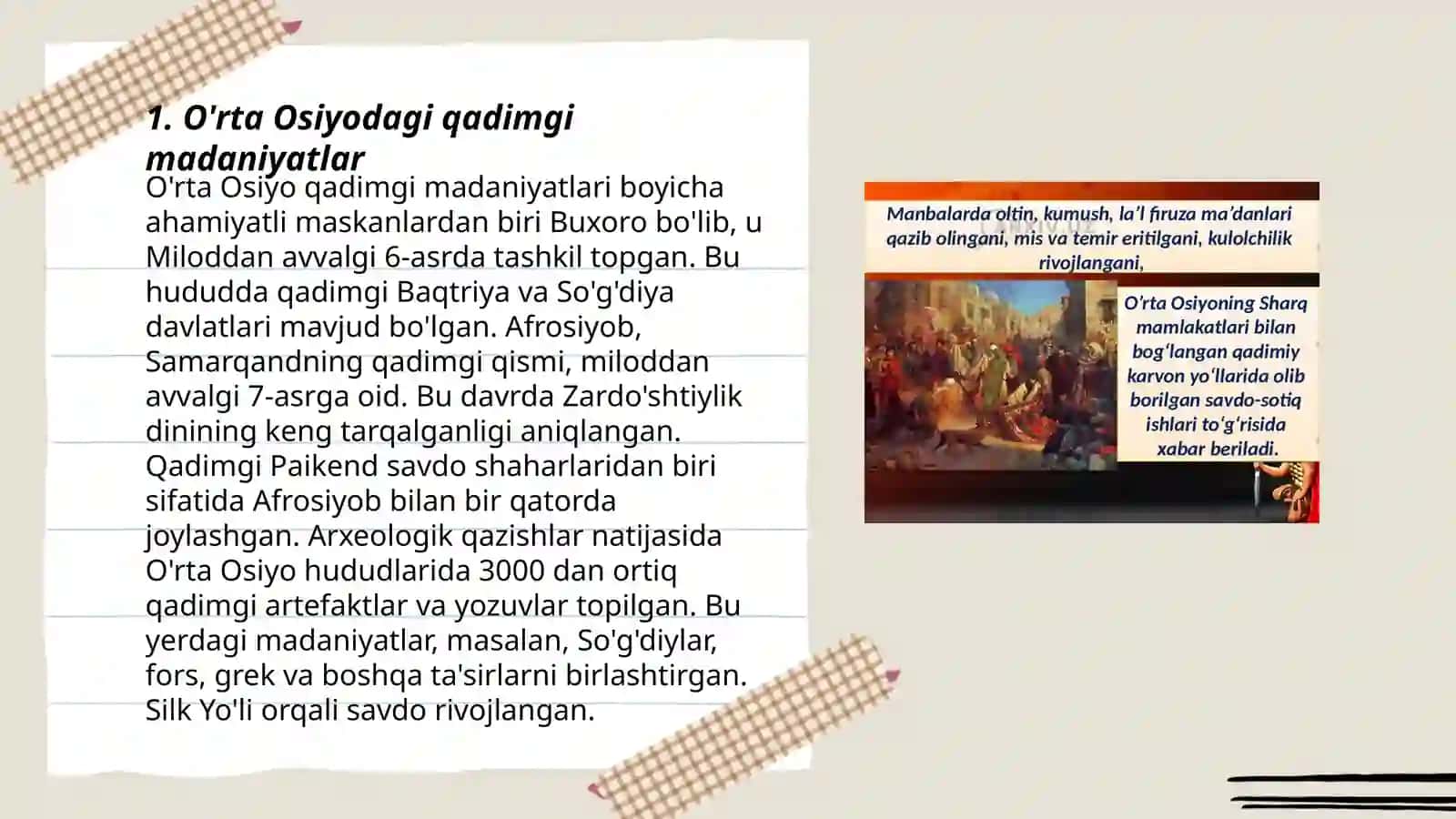 O'rta Osiyo qadimgi xalqlari va davlat birlashmalari 3