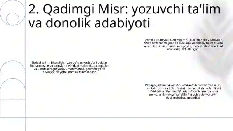 Pedagogika Tarixi Fan Sifatida Eng Qadimgi Davirlardan Vii Asirgacha Talim Tarbiya Va Pedagogik Fikirlar 3
