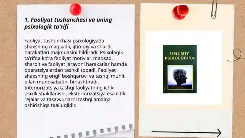 Faoliyat haqida tushuncha 3