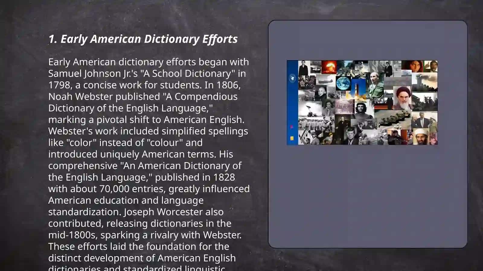 History and development of American Lexicography 3