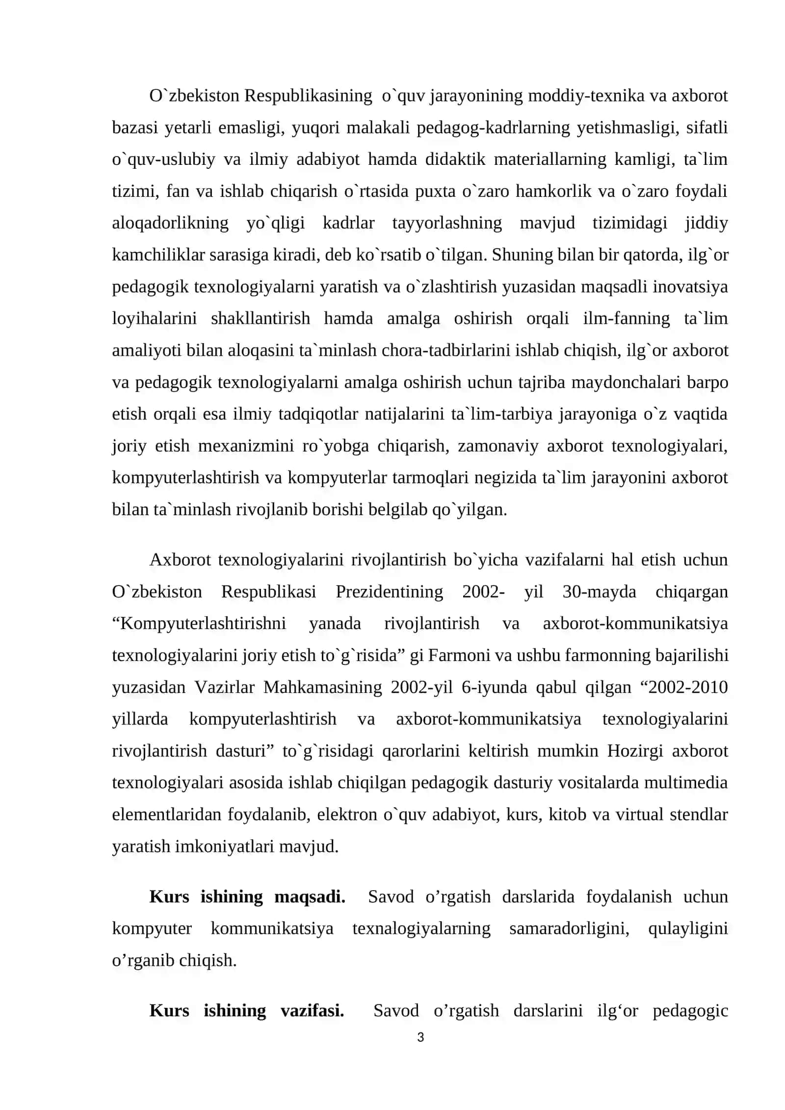 Savod o’rgatish darslarida axborot texnologiyalaridan foydalanish 3