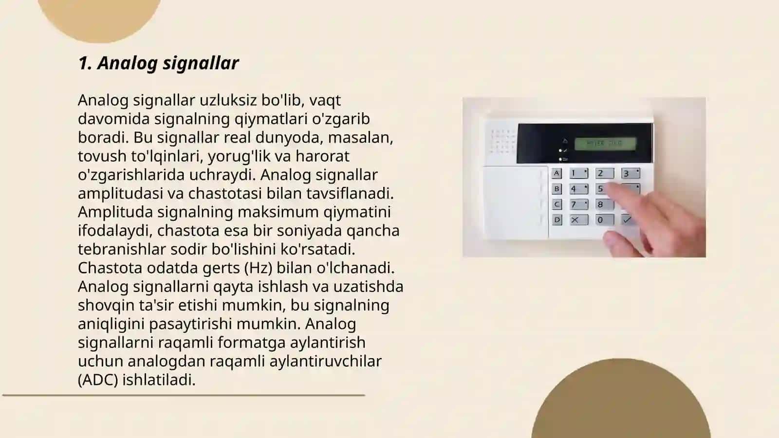 Signal turlari 3