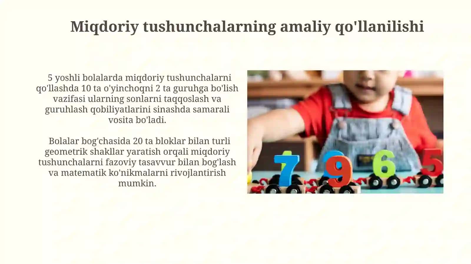 Miqdoriy tushunchalarni shakllantirish 3