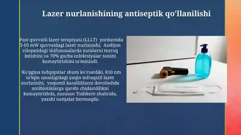 Zamonaviy fizik antiseptika usullari 3