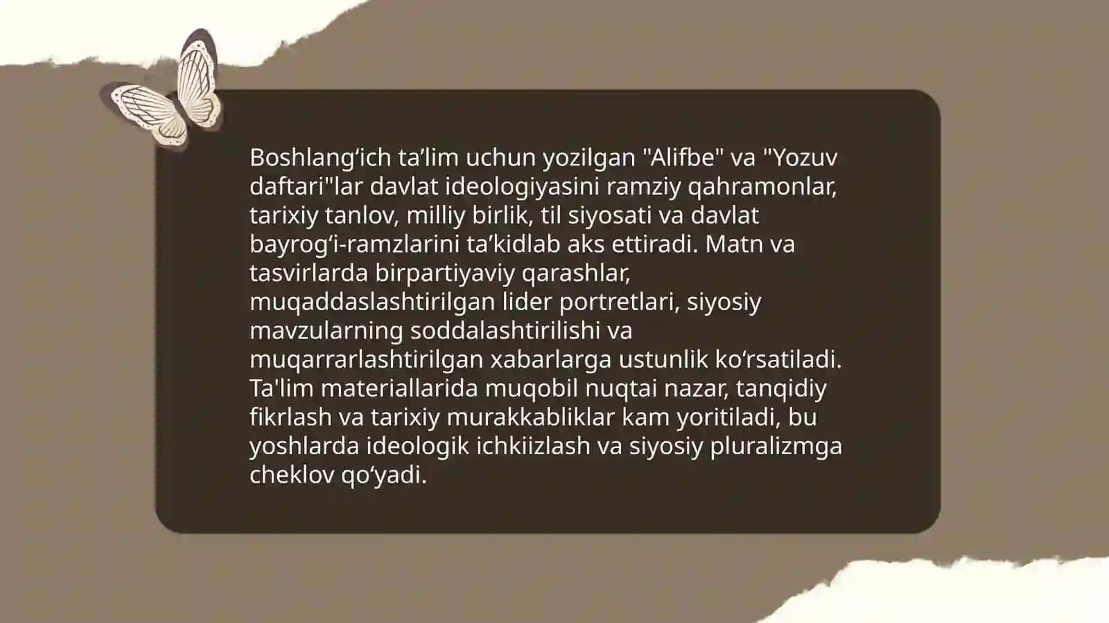 Boshlangʻich taʼlimda yaratilgan barcha "Alifbe", "Yozuv daftari" ni siyosiy tanqidiy tahlili 3