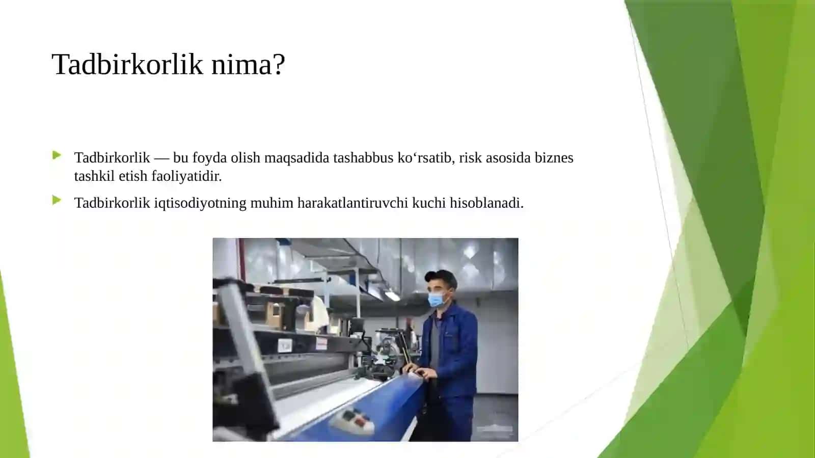 Tadbirkorlik faoliyati 3