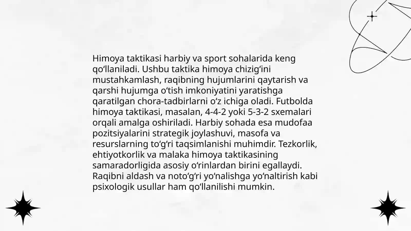 Himoya taktikasi 3