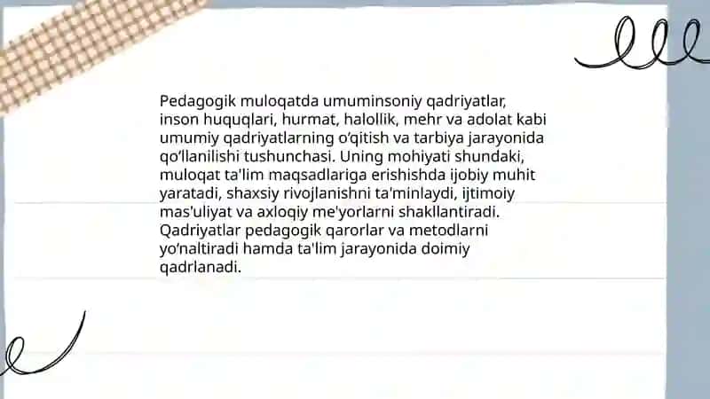PEDAGOGIK MULOQATDA UMUMINSONIY QADRIYATLARNING USTUVORLIGI 3