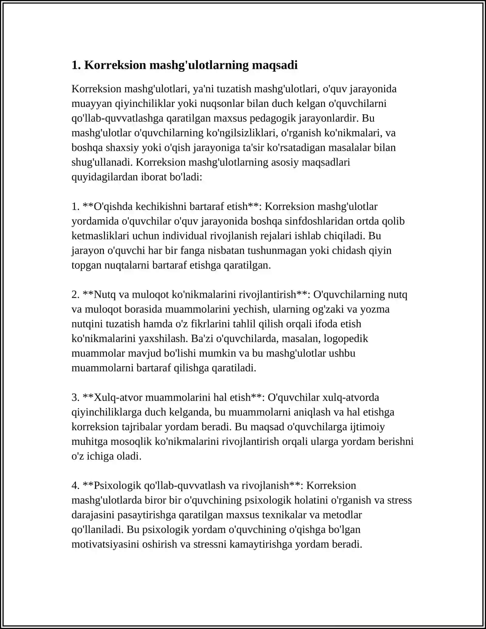 KORREKSION MASHGʻULOTLARINI OʻTKAZISHNING MAQSADI VA METODIKASI 3