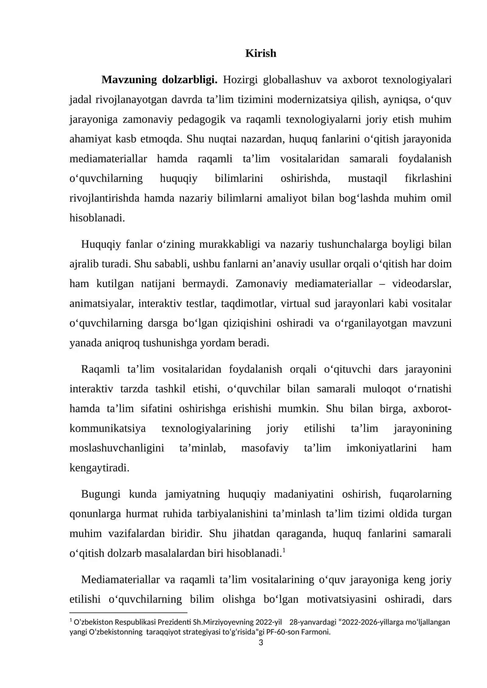 Xuquq fanlarini o’qitishda mediamateriallar va raqamli ta’lim vositalaridan foydalanish usullari 3