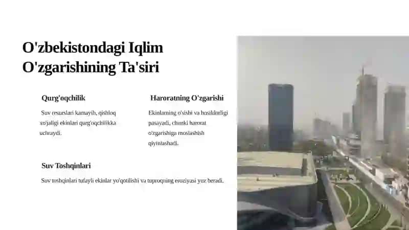Iqlim O'zgarishi: Hosildorlik va Oziq-ovqat Xavfsizligiga Tahdid 3