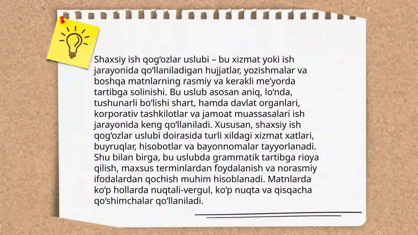 Shaxsiy ish qog'ozlar uslubi 3