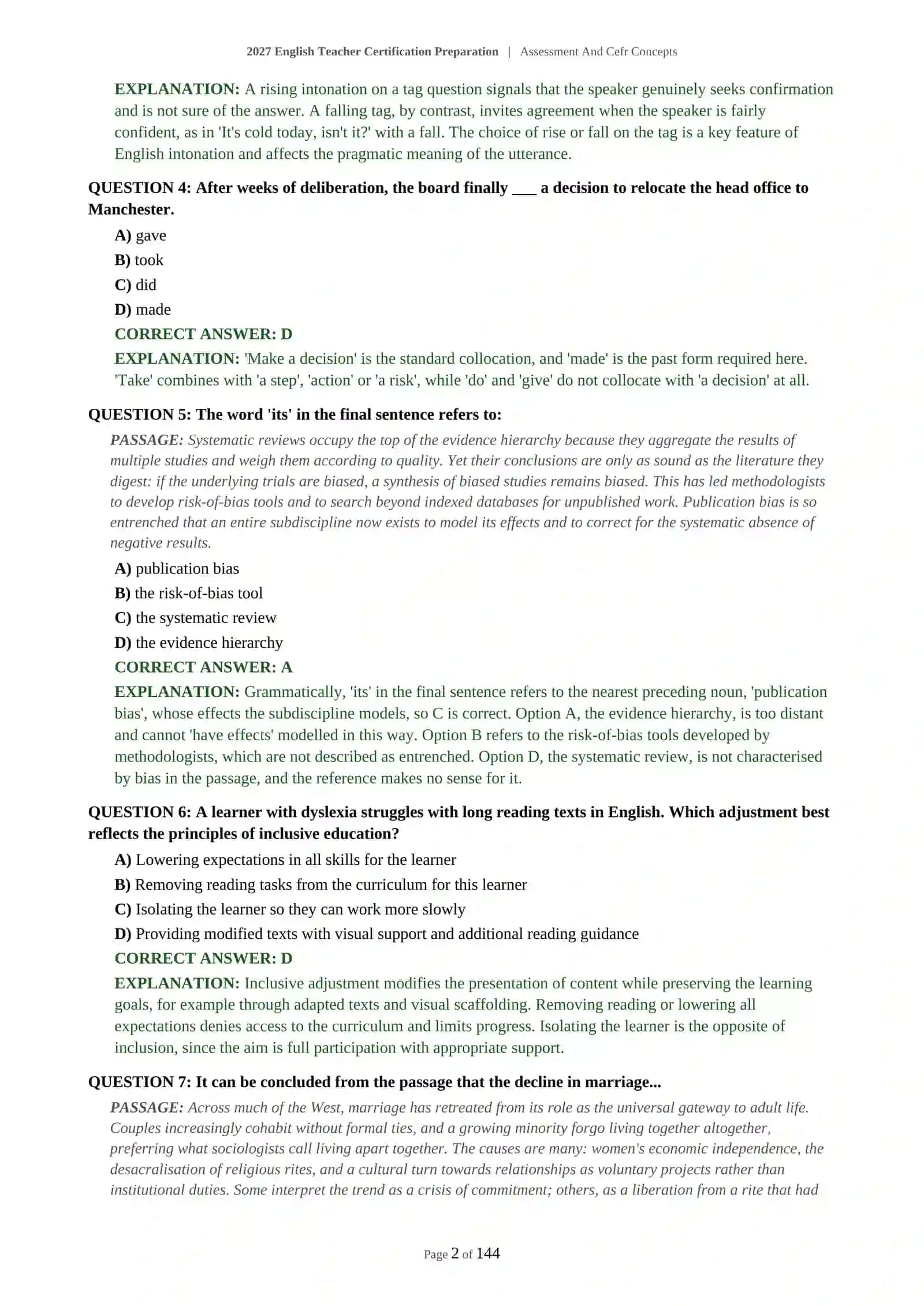 2027 English Teacher Certification Preparation | Assessment And Cefr Concepts 3