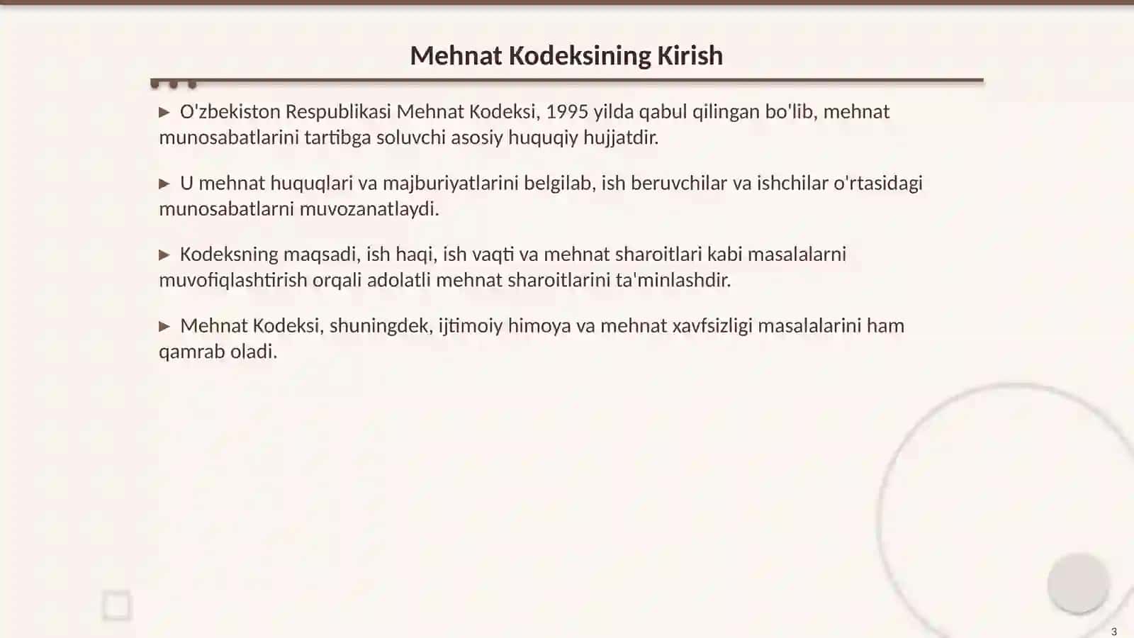 O'zbekiston Respublikasi Mehnat Kodeksining Ahamiyati 3