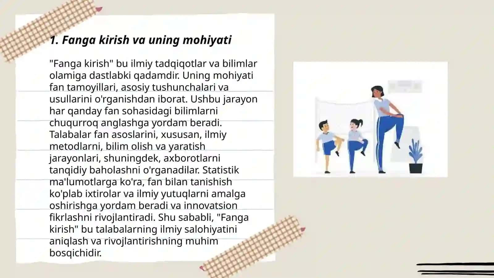Fanga kirish. Milliy va harakatli o'yinlarni tarixi va fanning umumiy talablari 3