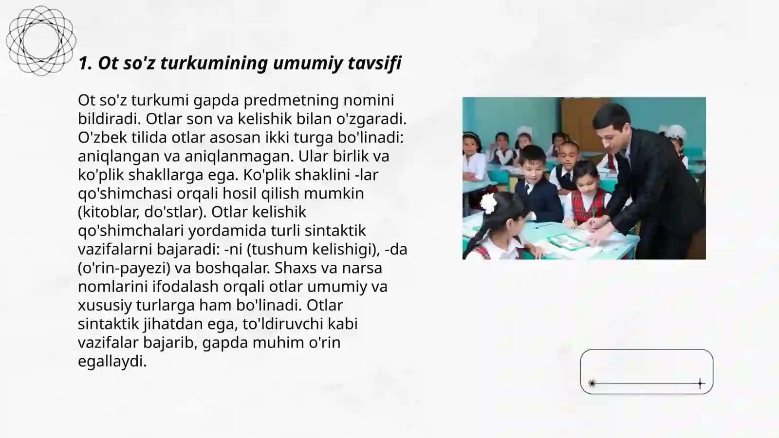 Ot so'z turkumini o'rganishda qo'llaniladigan ko'rgazmalar 3