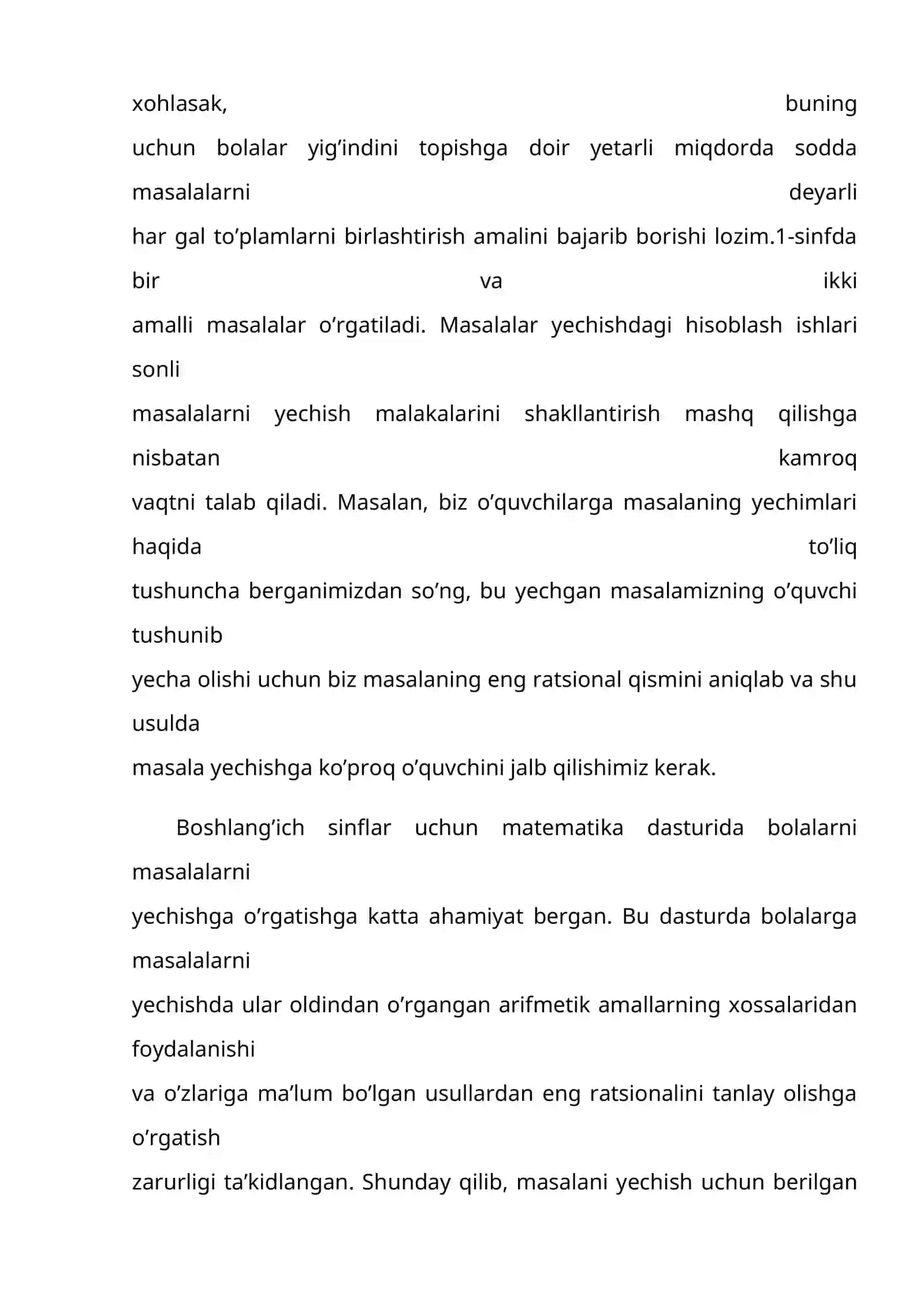 Bоshlang'ich sinf matematika darslaridagi masalalarni yechishda kоmpyuter texnоlоgiyalaridan fоydalanish 3