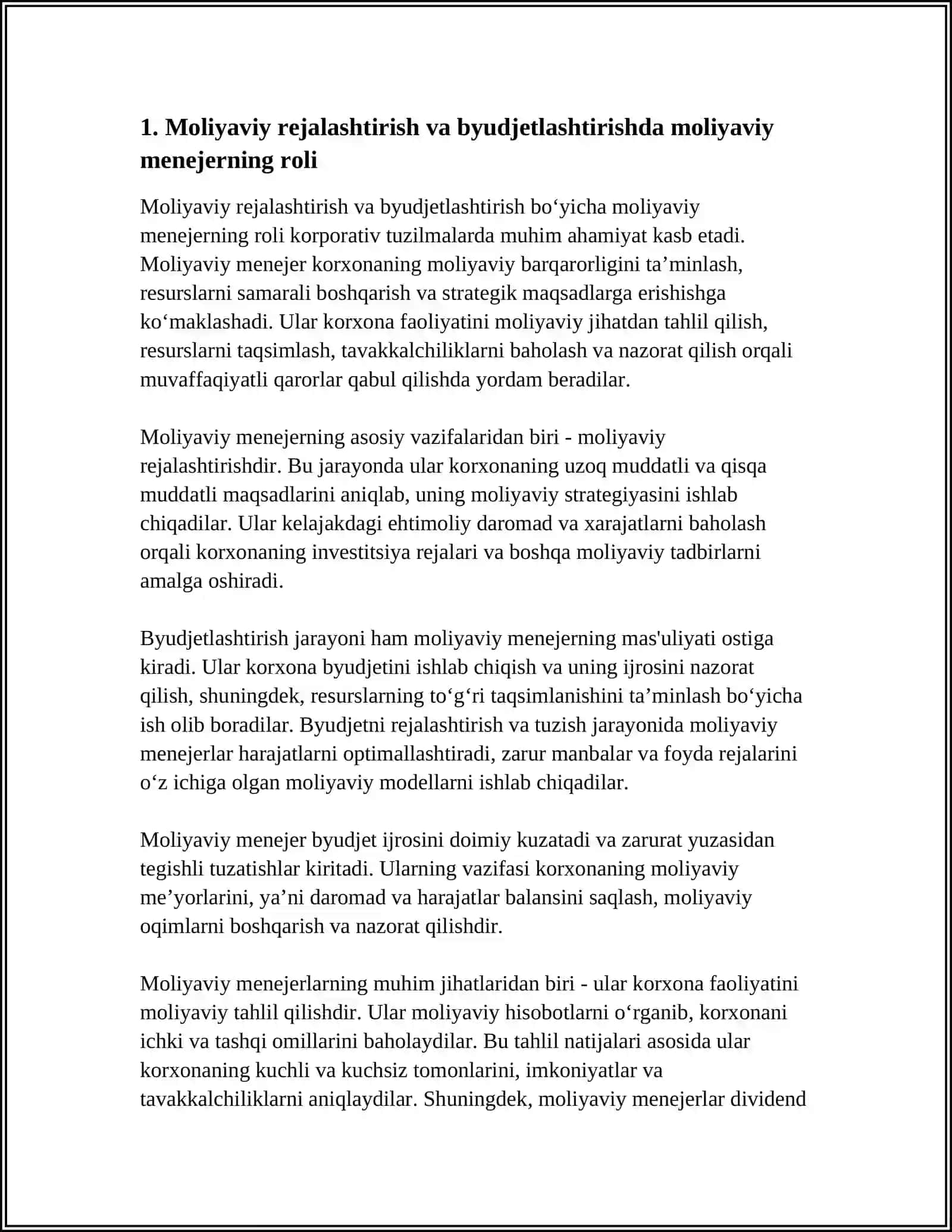 KORPORATIV TUZILMALARDA MOLIYAVIY MENEJERNING ROLI 3