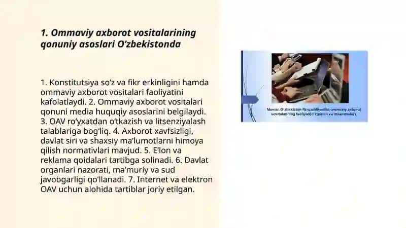 Ommaviy axborot vositalarining faoliyati 3