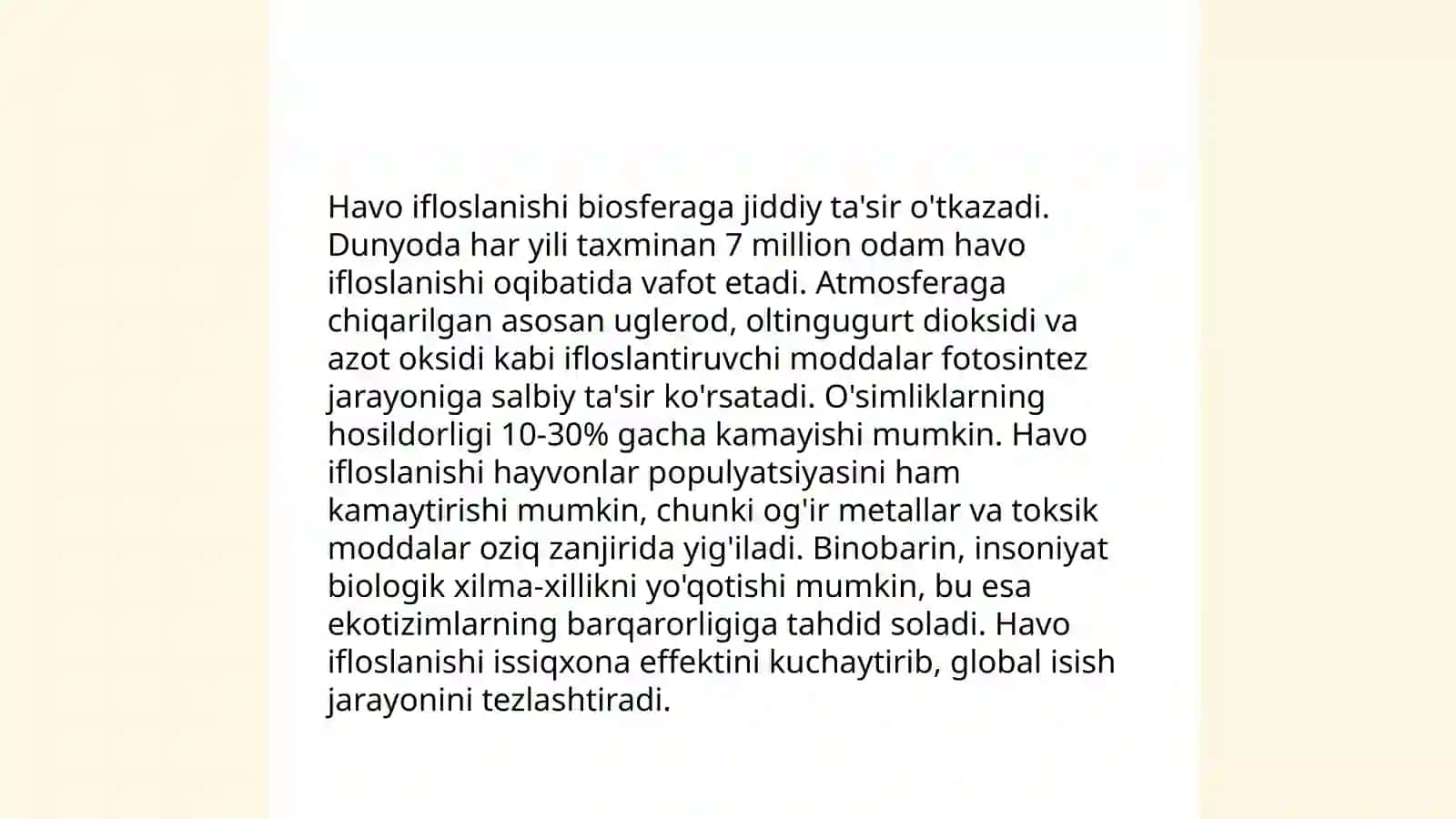 Antropogen omilning biosfera evolyutsiyasiga ta'siri 3