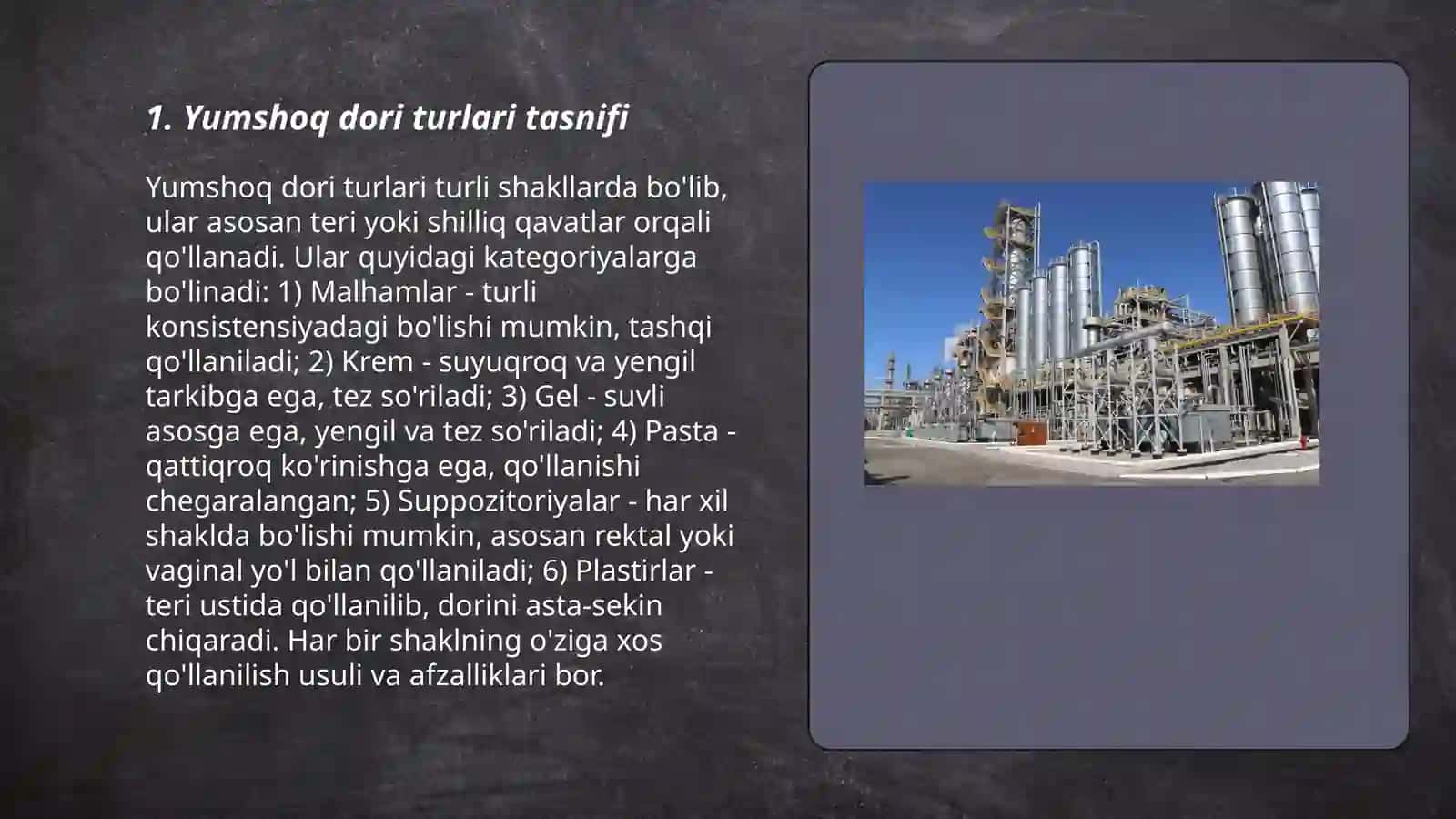 Sanoat miqyosida ishlab chiqariladigan yumshoq dori turlari 3