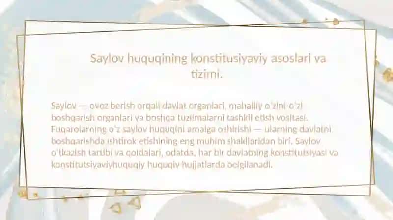 Konstitutsiyaviy asoslar va tizim 3