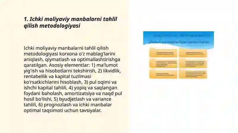 Tashqi va ichki molyaviy manbalarni tahlil qilish 3