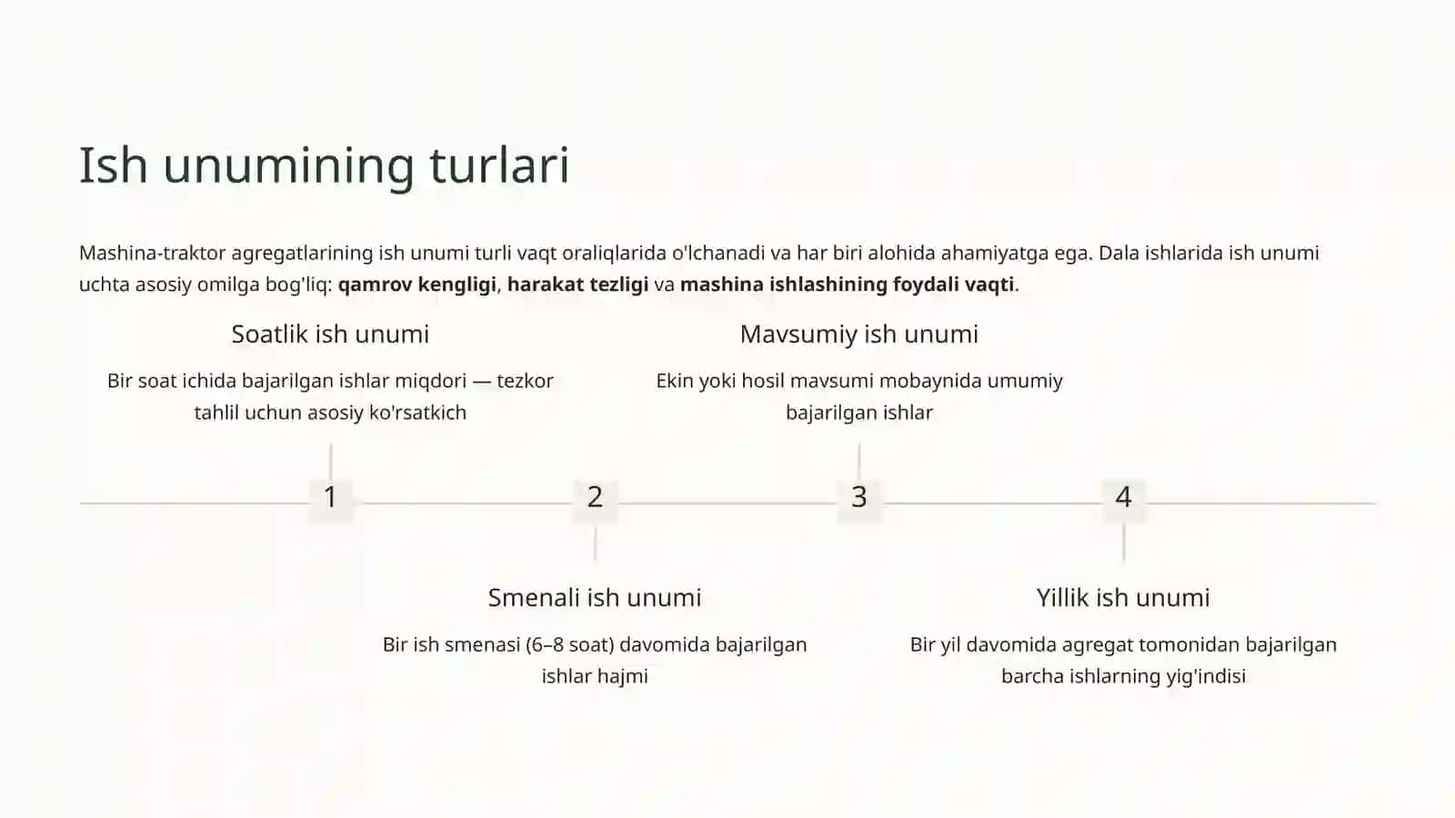 Mashina-traktor agregatlarining ish unumi va uni oshirish yo'llari 3