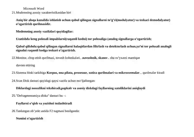 Microsoft Word 3