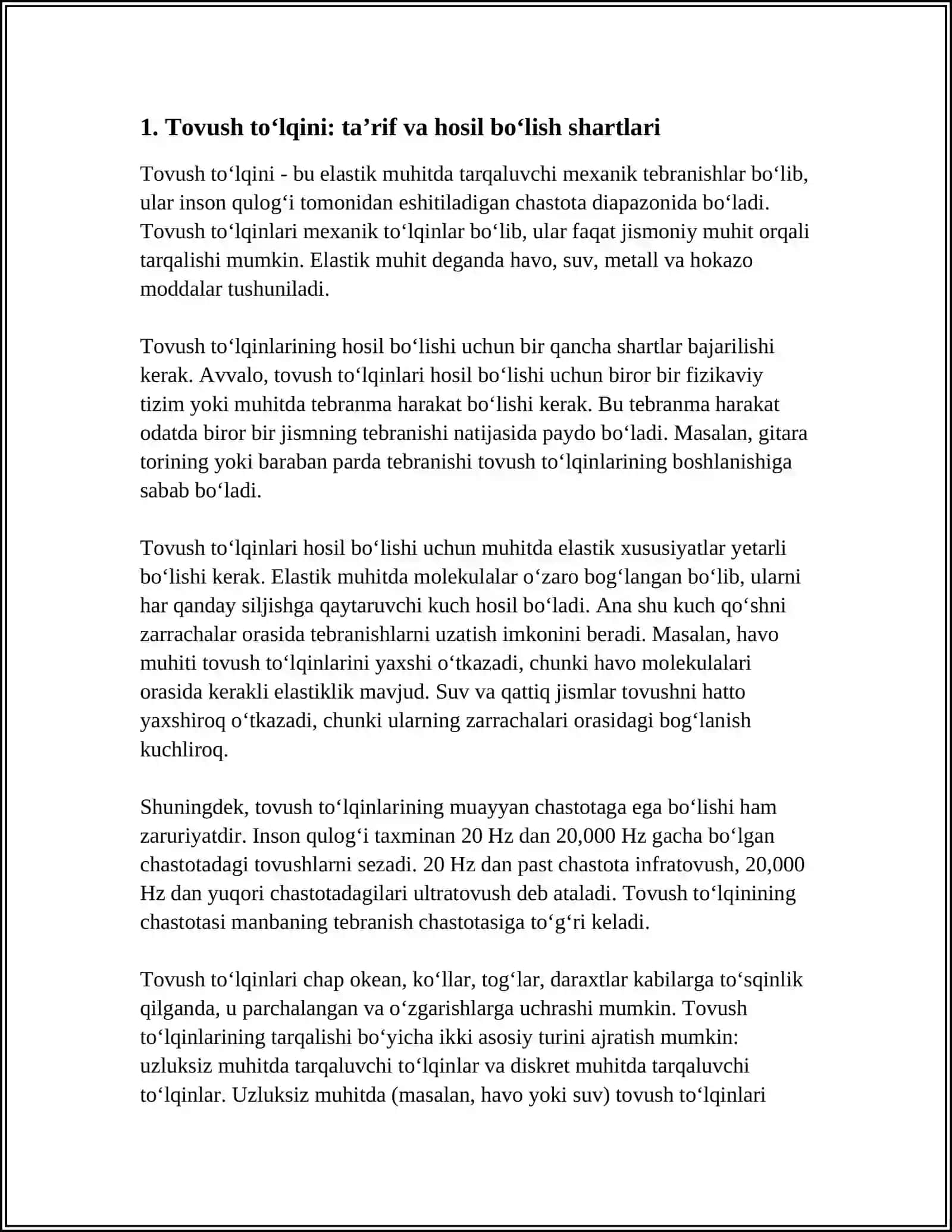 TOVUSH TOʻLQINLARI VA ULARNING XARAKTERISTIKASI 3