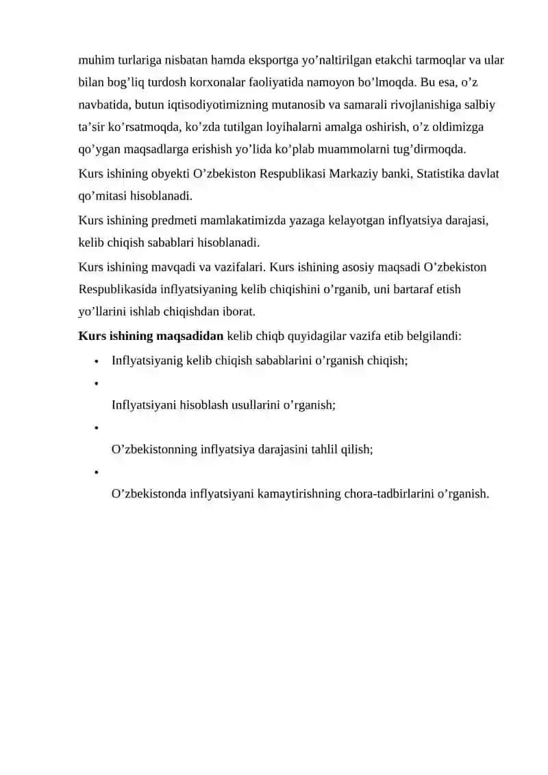 Inflyatsiya tushunchasi va uning iqtisodiy mazmun mohiyati 3