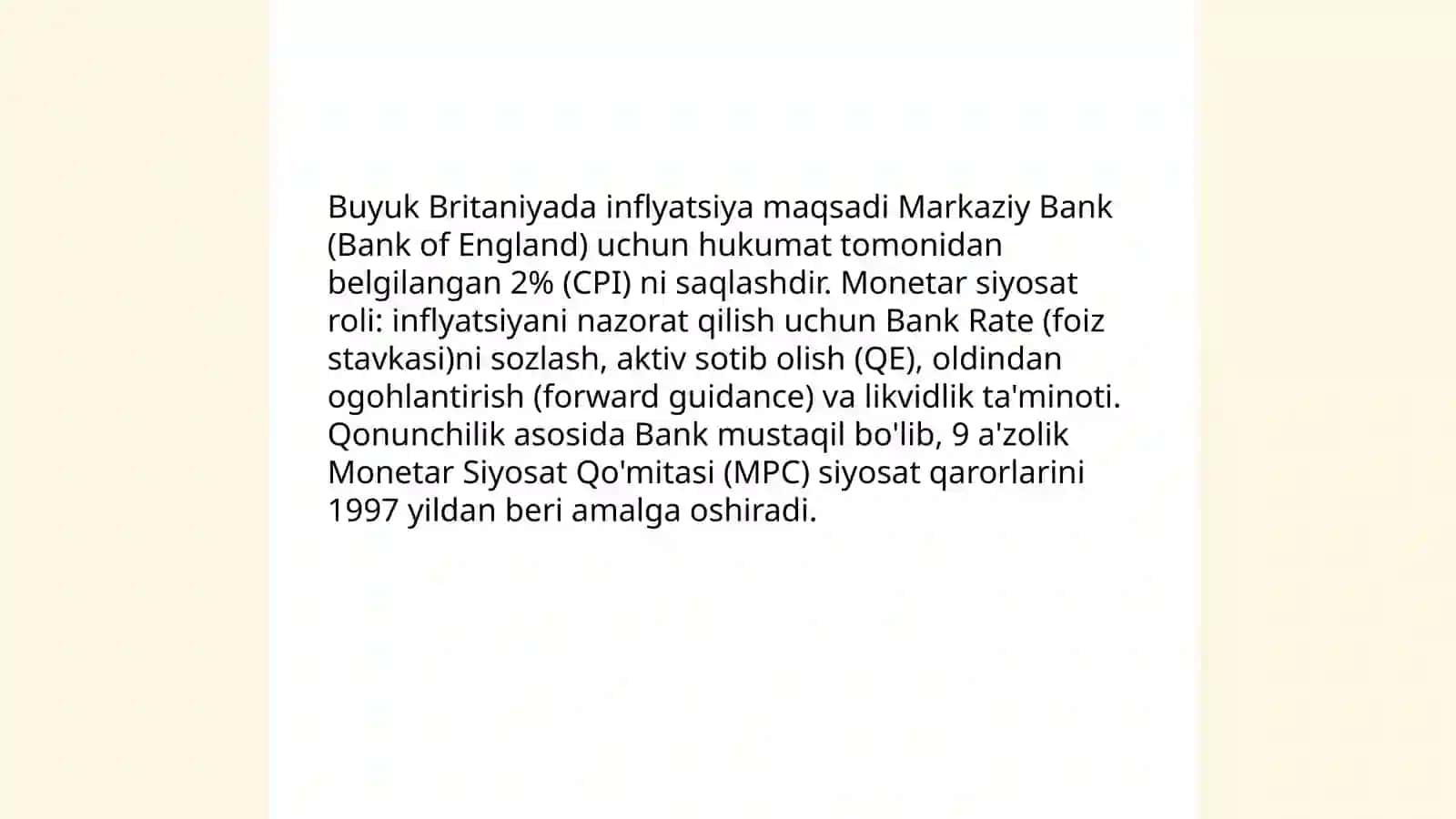 Monetar siyosat orqali inflyatsiyani jilovlash usullari 3
