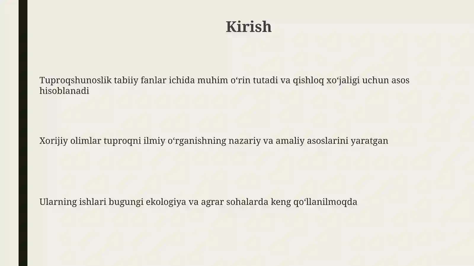 Tuproqlartadqiqqilishdaxorijiyolimlarhissasi 3