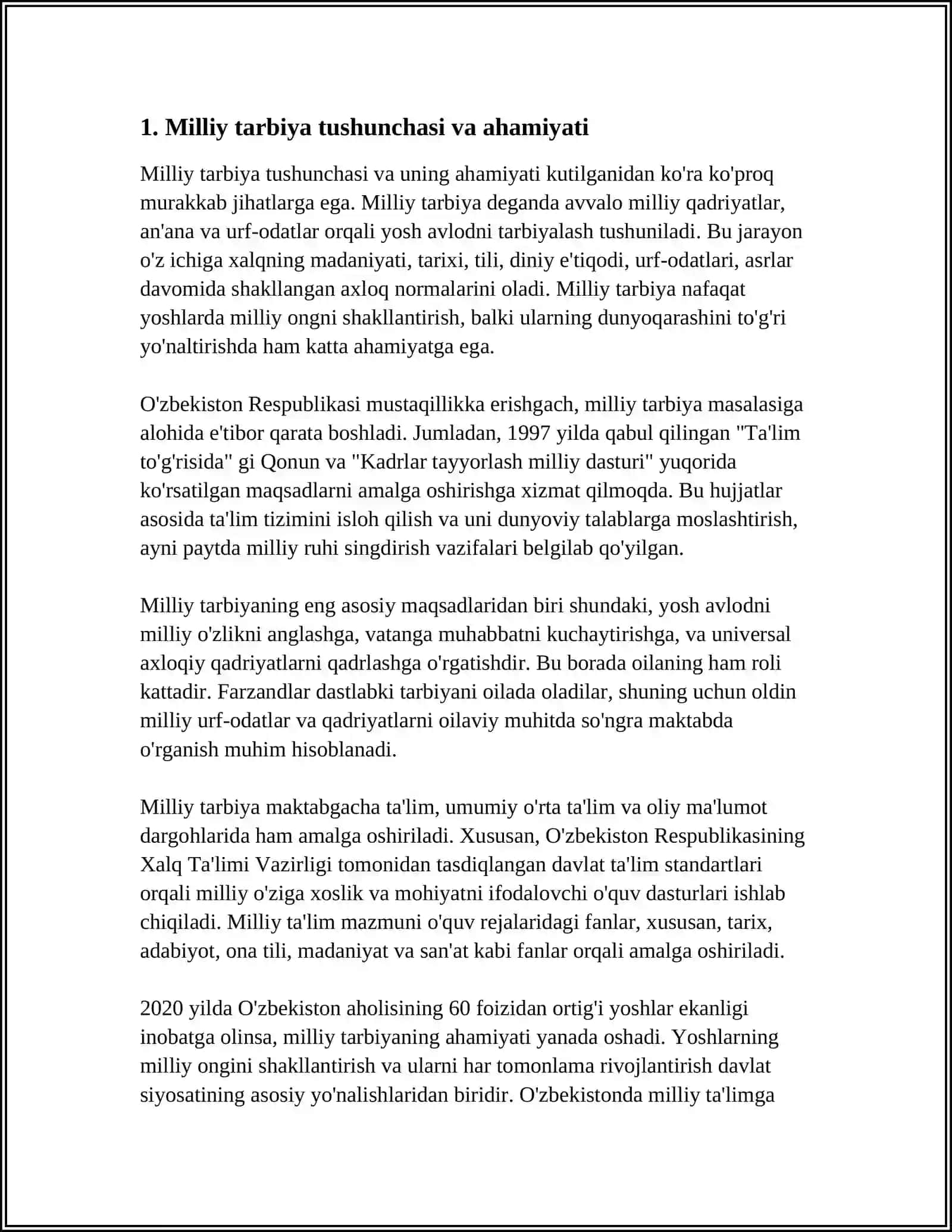 MILLIY TARBIYA VA AXLOQIY TARBIYANING UZVIYLIGI 3