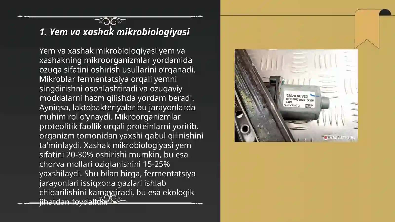 Yem- xashak, suv va havo mikrobiologiyasi 3