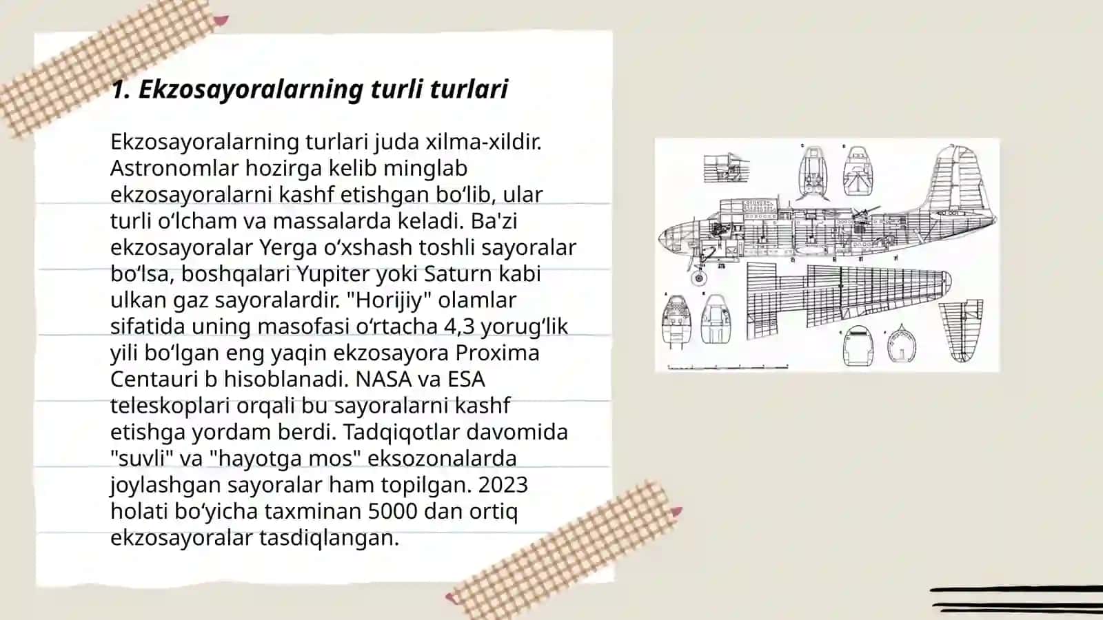 Quyoshdan tashqi sayoralar: Ekzosayoralarning xossalari 3